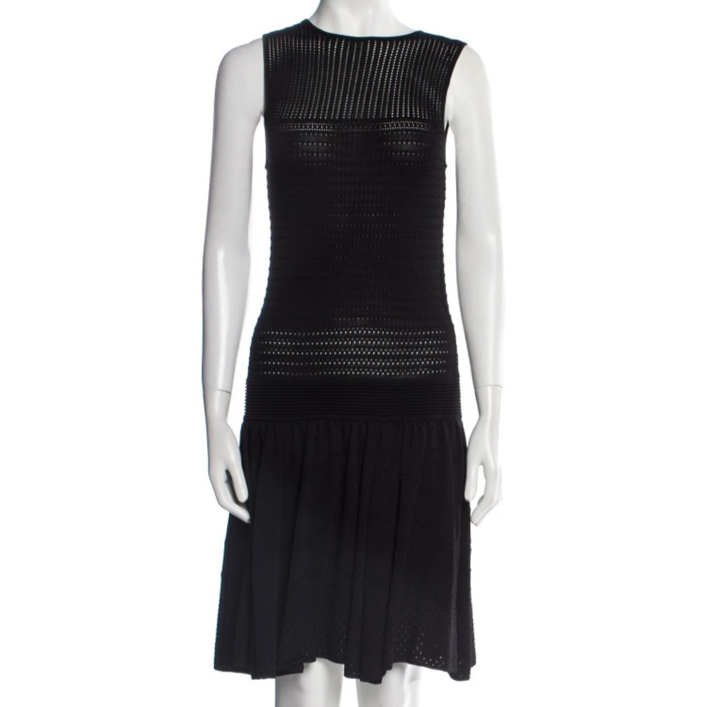 Temperley London Acacia Knit Dress in Black Viscose | Size S